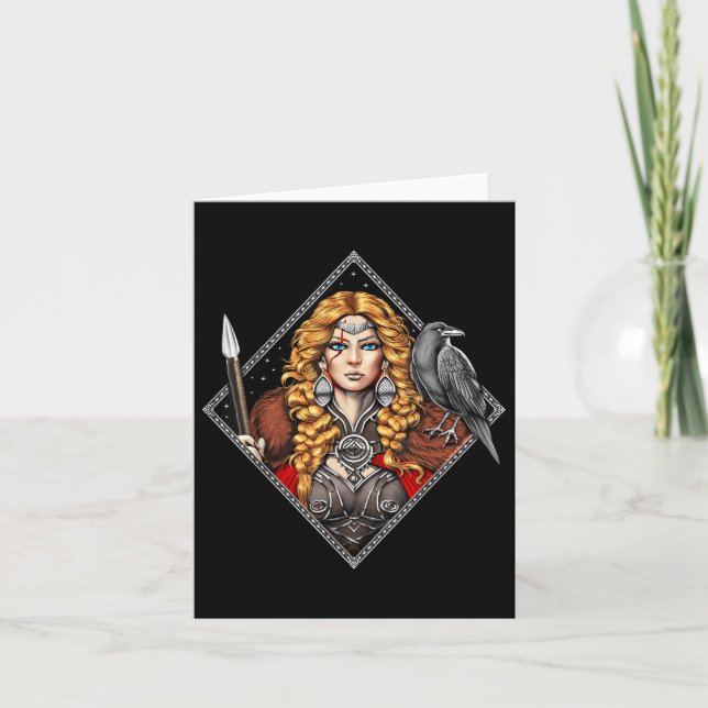 Morrigan Goddes Celtic Mythology Pagan Gudom of W Kort (Framsida)