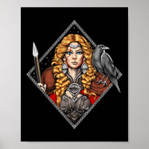 Morrigan Goddes Celtic Mythology Pagan Gudom of W Poster