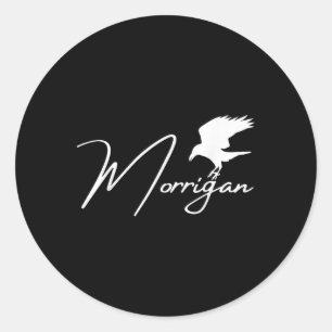 Morrigan, Krig, Pagans keltiska gudinna, Witch Runt Klistermärke