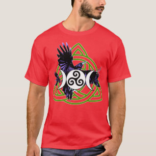 Morrigan TShirtPurple Raven Morriganwith Måne och T Shirt