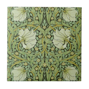 Morris 1876 Vintage Pimpernel-Blommönster Kakelplatta