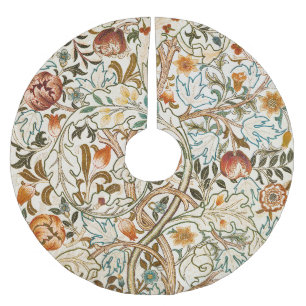 Morris Acanthus Blommigt Crewel Broderimönster Julgransmatta Borstad Polyester