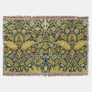Morris Acanthus Löv Twining Stem Flowers Carpet Filt