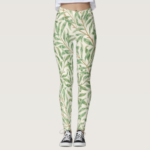 Morris - Antik pilblad & Grenar Mönster Leggings