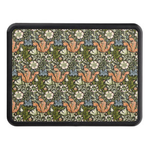 Morris BlackBackground 1896 Compton-Blommönster Dragkroksskydd