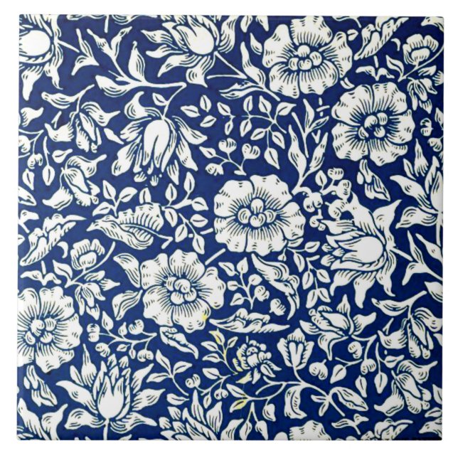 Morris - Blue Mallow Kakelplatta (Framsidan)