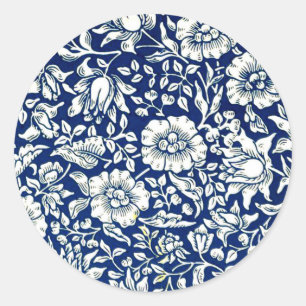 Morris - Blue Mallow Sticker Lakan Runt Klistermärke