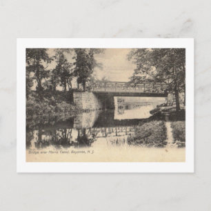 Morris Canal, Bayonne, Vintagen New jersey Vykort