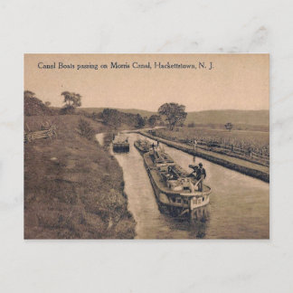 Morris Canal, Hackettstown, New jersey Vintage Vykort