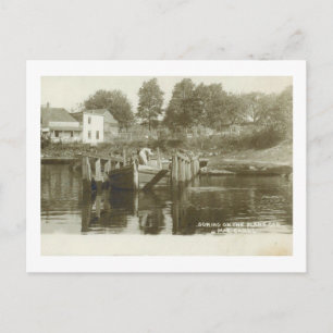 Morris Canal, New jersey Vintagen Vykort