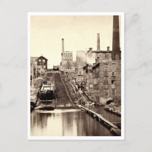 Morris Canal, Newark, New Jersey Antik Vykort