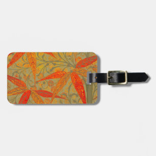 Morris & Co. Bambu-mönster Godwin Orange & Sage Bagagebricka