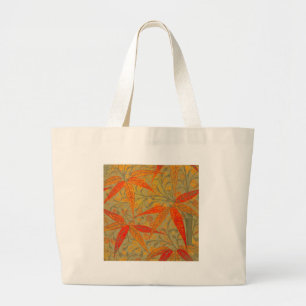 Morris & Co. Bambu-mönster Godwin Orange & Sage Jumbo Tygkasse