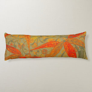 Morris & Co. Bambu-mönster Godwin Orange & Sage Kroppskudde