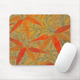 Morris & Co. Bambu-mönster Godwin Orange & Sage Musmatta
