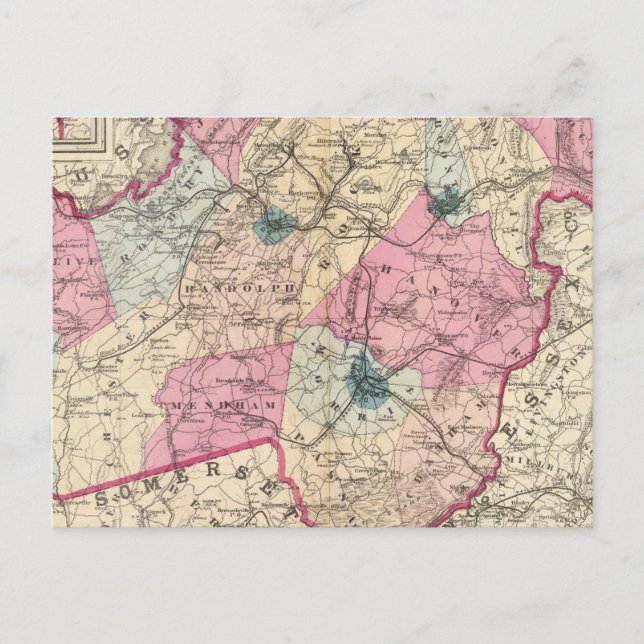 Morris County, NJ Vykort (Framsida)