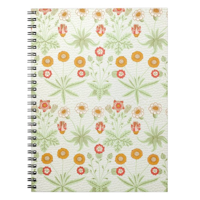 Morris Daisy, Classic Victorian Blommönster Anteckningsbok (Framsidan)