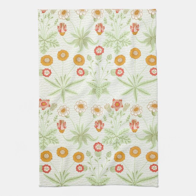 Morris Daisy, Classic Victorian Blommönster Kökshandduk (Vertikal)