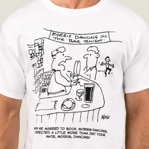 Morris Dancing i Pub. Traditionell Morris Dancing T Shirt