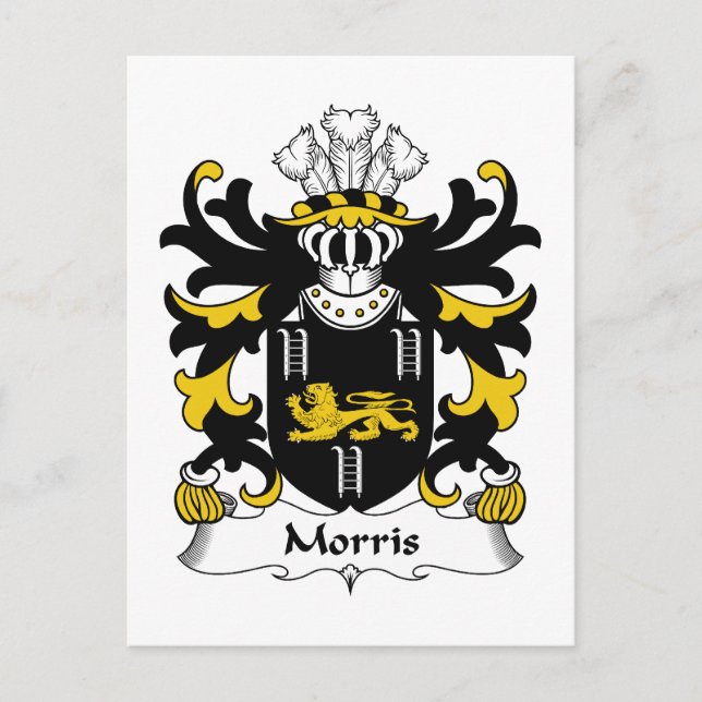 Morris Family Crest Vykort (Framsida)