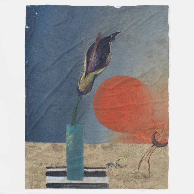 Morris Graves’ Black Lily Nile Fleecefilt (Framsidan)