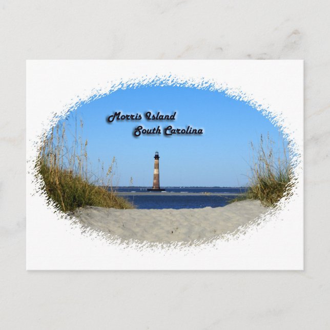 Morris Island - fyr Vykort (Framsida)