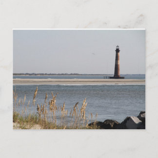 Morris Island Lighthouse, Folly Beach, Charleston Vykort