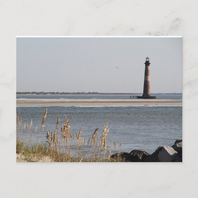 Morris Island Lighthouse, Folly Beach, Charleston Vykort (Framsida)
