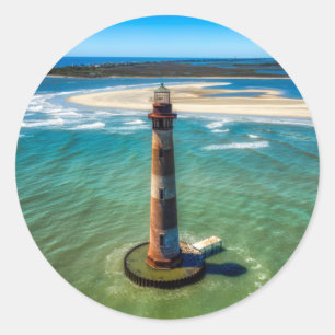 Morris Island Lighthouse (South Carolina)  Runt Klistermärke