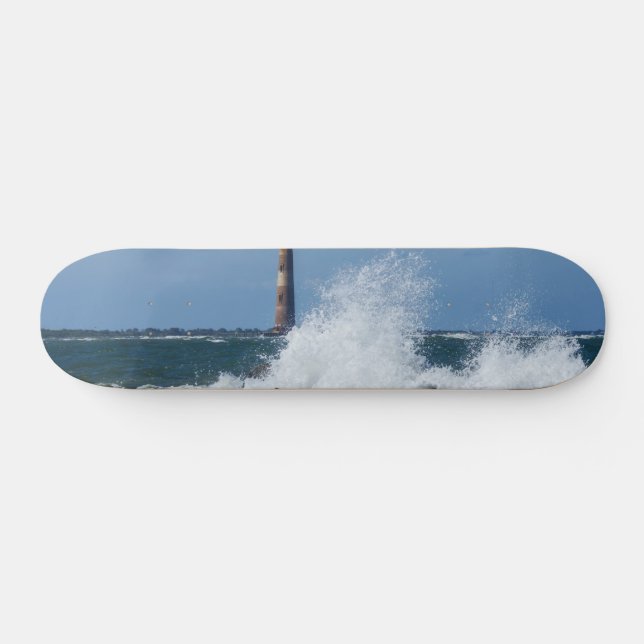 Morris Island Lighthouse Stänk Mini Skateboard Bräda 18,5 Cm (Horz)