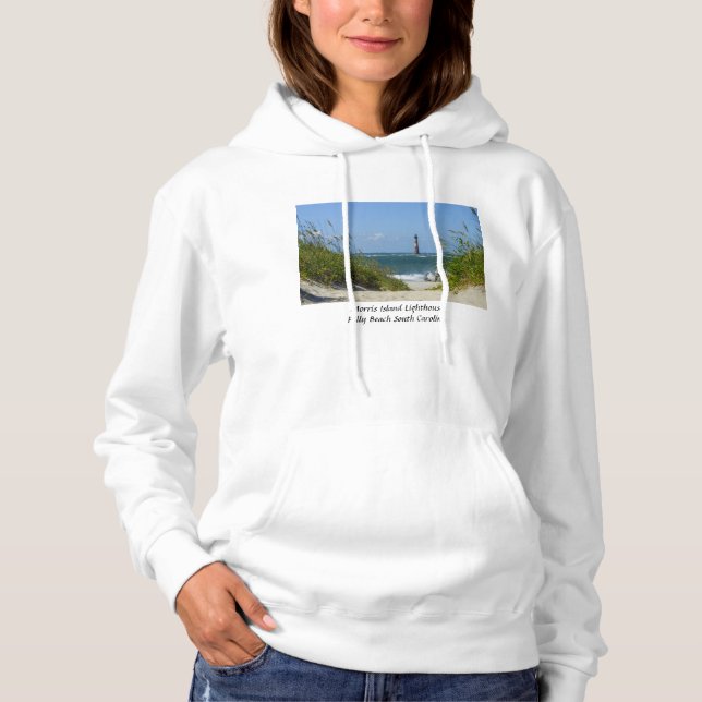 Morris Island Lighthouse Walkway T Shirt (Framsida)