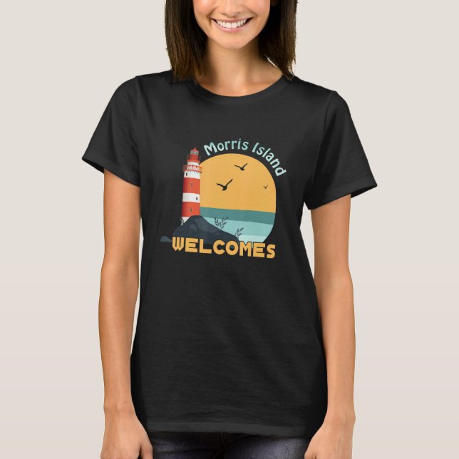 Morris Island Welcome Lighthouse The Lighthouse T Shirt (Framsida)