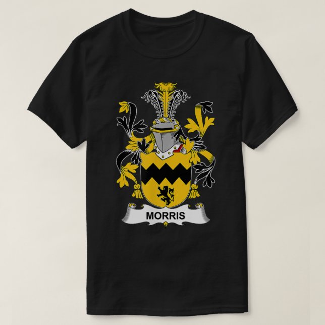 Morris Jackar Arm Family Crest T Shirt (Design framsida)
