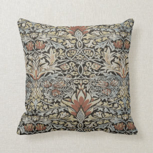 Morris kudder Snakeshead utskrivaven textil 1876 v Kudde