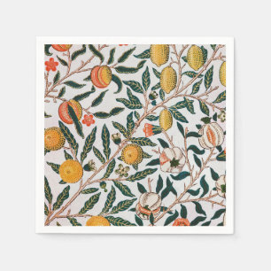 Morris Light Background Antique Pomegrana Mönster Pappersservett