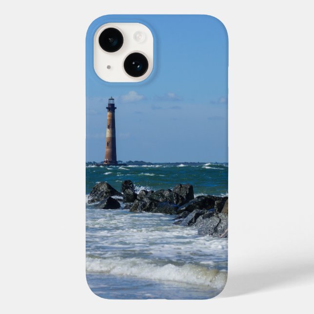 Morris Lighthouse Folly Beach iphone case (Baksida)