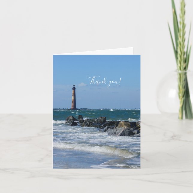 Morris Lighthouse Folly Beach - tackkort (Framsida)