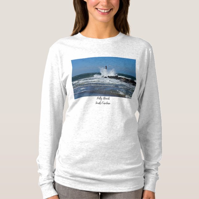 Morris Lighthouse Stänk Långärmad T-Shirt (Framsida)