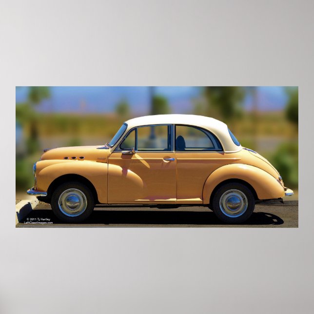 MORRIS MINOR 1000 POSTER (Framsidan)
