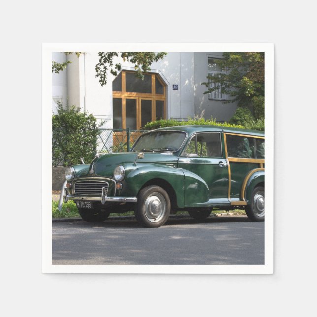 Morris Minor 1000 Traveler Pappersservett (Framsidan)