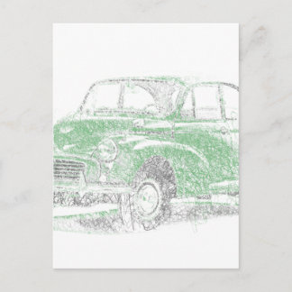 Morris Minor (Biro) Vykort