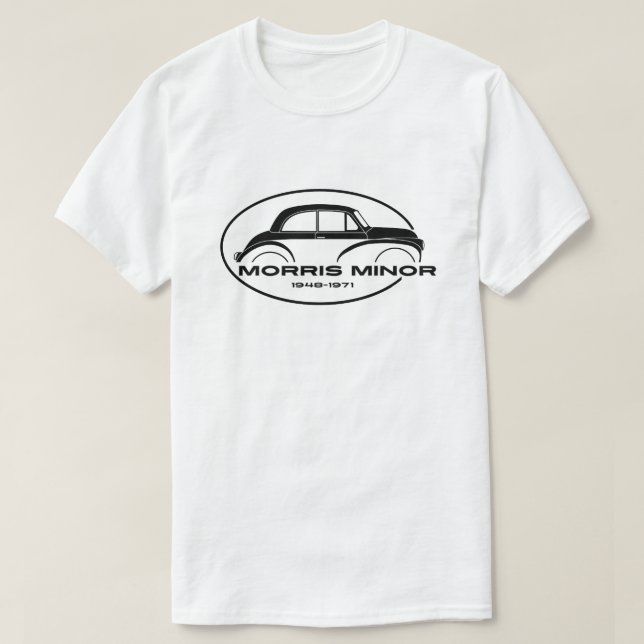 Morris Minor Classic British Car T Shirt (Design framsida)