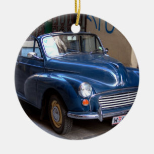 Morris Minor Conversible Tourer Julgransprydnad Keramik