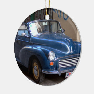 Morris Minor Conversible Tourer Julgransprydnad Keramik