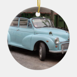 Morris Minor Conversible Tourer Julgransprydnad Keramik