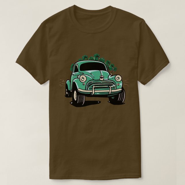 Morris Minor Monster Lastbil T Shirt (Design framsida)