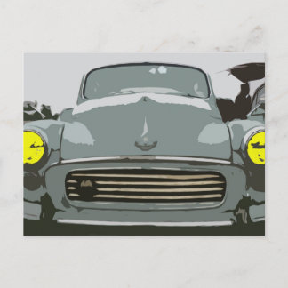 Morris Minor vycard Vykort