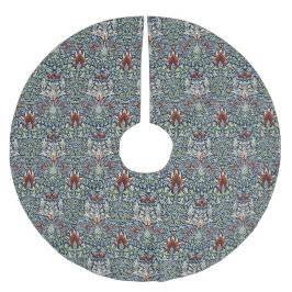 Morris Navy Blue Snakeshead Blommönstrat Tapet Julgransmatta Borstad Polyester