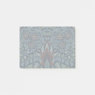 Morris Navy Blue Snakeshead Blommönstrat Tapet Post-it Block