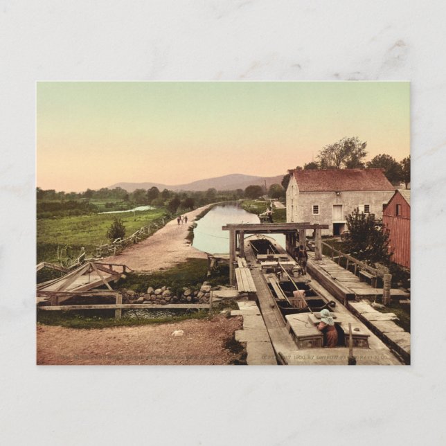 Morris och Essex Canal vid Waterloo, New jersey Vykort (Framsida)